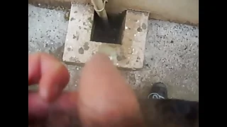 Peeing down a drain